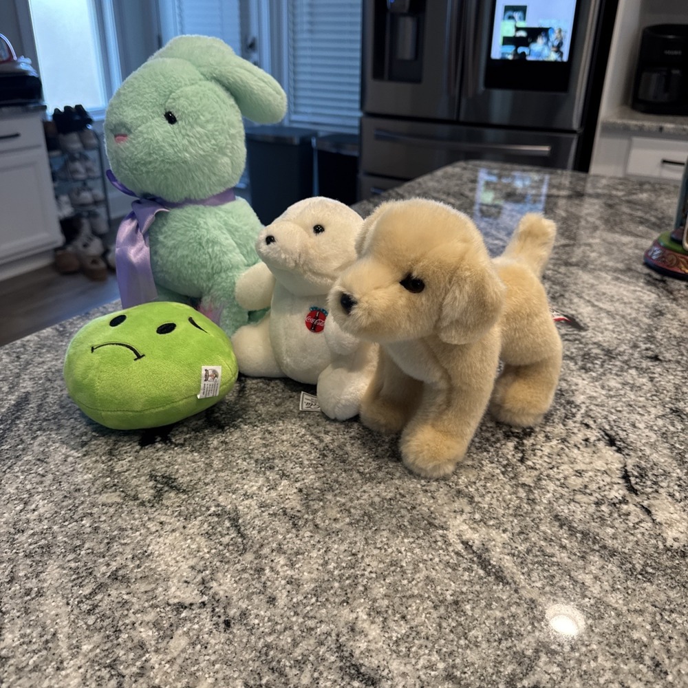 Four Plush Lot Douglas Coca Cola 1993 Animal Adventure Livoti Toys 4 For 1‎